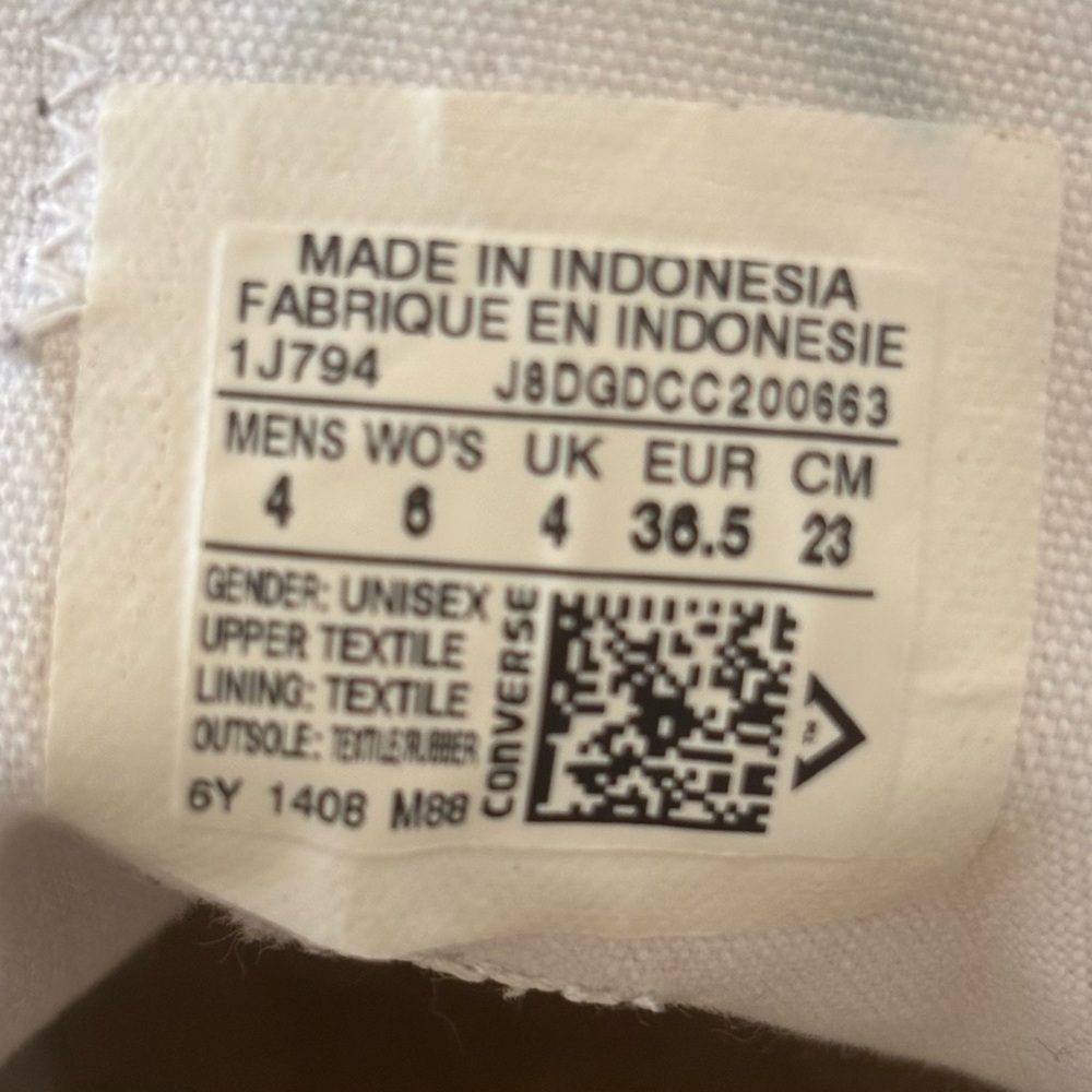 Converse all star low top sneaker Gray size 6 - Picture 10 of 10